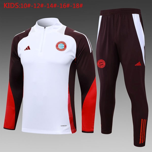 Niños Sudadera De Training Bayern Munich 2024 2025 Blanco Purpura